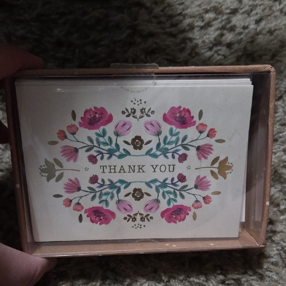 Floral Thank You Cards Set